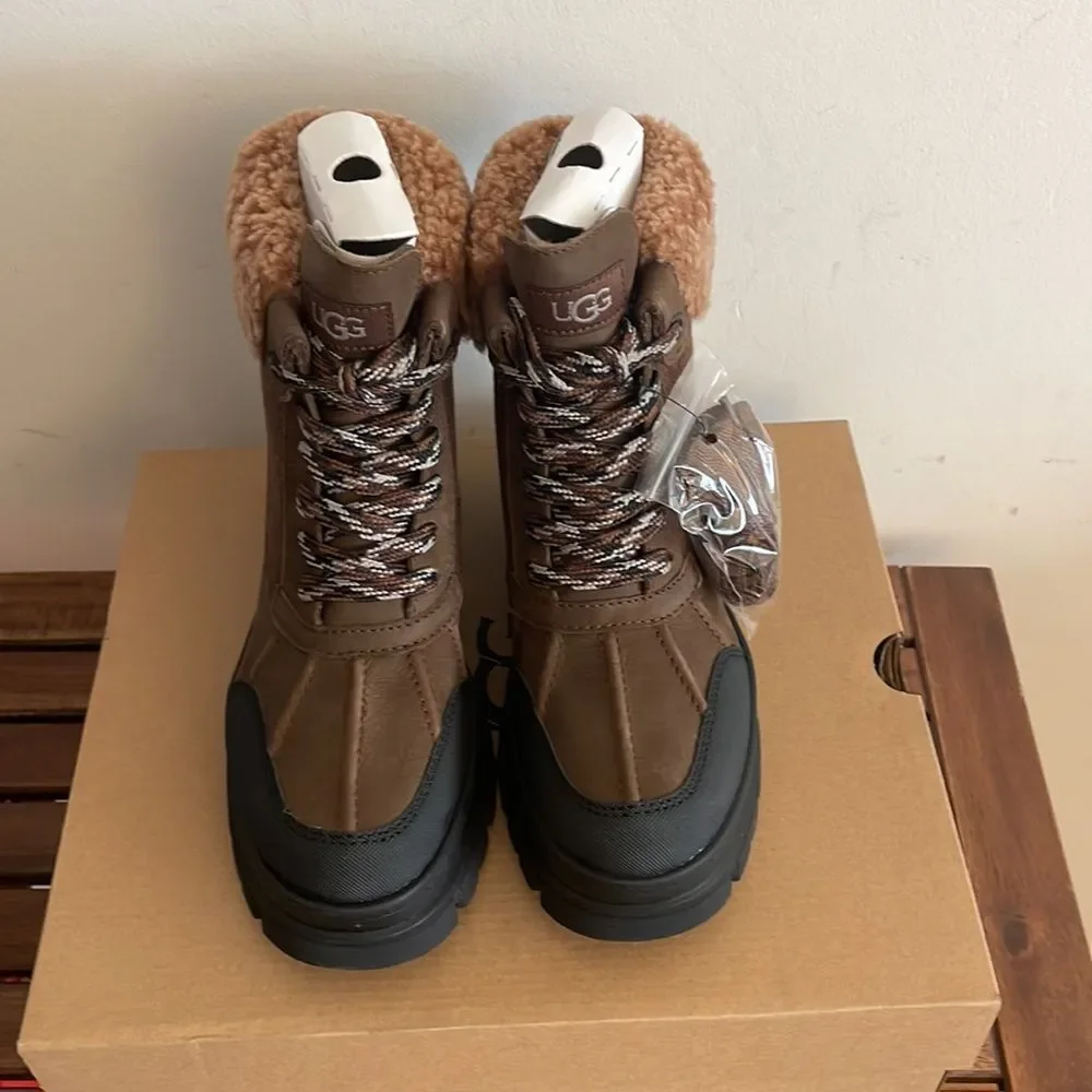 UGG Ashton Addie Tipped Boots Dark Earth USA Women Size 6.5/UK 4.5/EU 37.5
